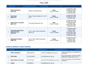 JADWAL KULIAH PERTEMUAN LANGSUNG SEMESTER 1, PROGRAM S2 IOU JURUSAN STUDY ISLAM FALL 2026