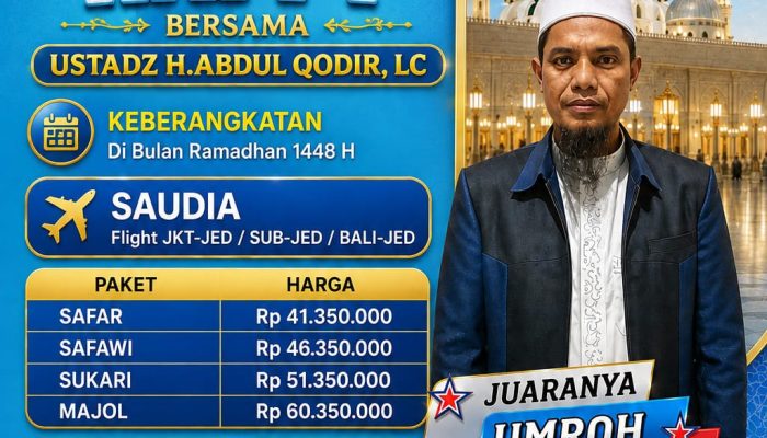 Umrah Khusyu’ Di Bulan Ramadhan 1448 H Bersama Ustadz H.Abdul Qodir, Lc